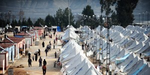 One of several tent cities set up in Syria and outside, to house more than 9 million displaced Syrians. Credit: UNHCR