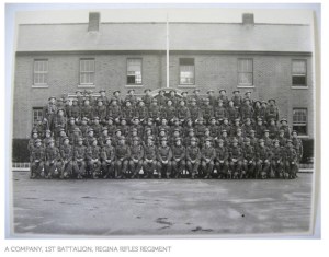 The Regina Rifles regiment before deployment. My Uncle Clayton was one of them. Credit: Regina Rifles