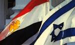 Egyptian and Israeli flags flying together