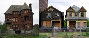 Abandoned houses in Detroit.  Credit:  Jesda.com