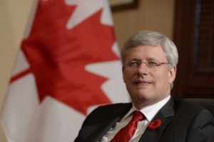 Prime Minister Stephen Harper in Ottawa, after calling the election last Sunday. (Credit: The Canadian Press)