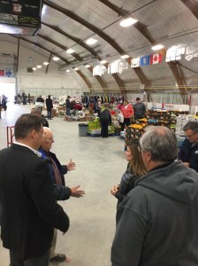 Rona Ambrose meets local officials in the area at one of the many shelters for evacuees. Credit: Rona Ambrose Facebook page)