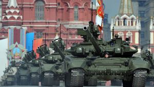 Russian tanks rumble through Moscow as Putin orders 40 million citizens, and 200,000 responders, to drill for possible war with America. 